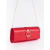 Malá červená dámská kabelka se sponou (Velikost one size)