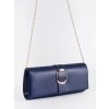 Malá modrá dámská kabelka se sponou (Velikost one size)