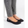 Černé textilné dámské baleríny (Velikost 36)