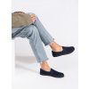 Tmavě modré nazouvací tenisky slip on (Velikost 36)