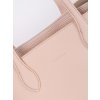Růžová kabelka typu shopper z ekokůže (Velikost one size)