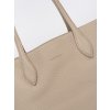 Béžová kabelka typu shopper z ekokůže (Velikost one size)