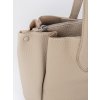 Béžová kabelka typu shopper z ekokůže (Velikost one size)