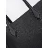 Černá kabelka typu shopper z ekokůže (Velikost one size)
