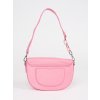 Růžová kabelka typu ledvinka (Velikost one size)