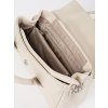 Světle béžová kabelka přes rameno s páskem (Velikost one size)