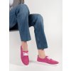 Růžové dírkované tenisky z přírodní kůže (Velikost 36)