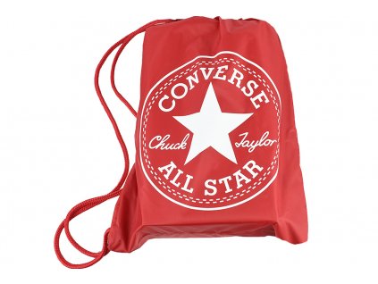 Unisex červený sportovní vak Converse Cinch Bag 3EA045C-600