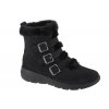 Dámské černé zimní boty Skechers Glacial Ultra - Buckle Up 144154-BBK