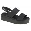 Dámské černé sandály Crocs Brooklyn Low Wedge 206453-060