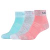 Dívčí ponožky Skechers 3PPK Wm Mesh Ventilation Quarter Socks SK42022-3060
