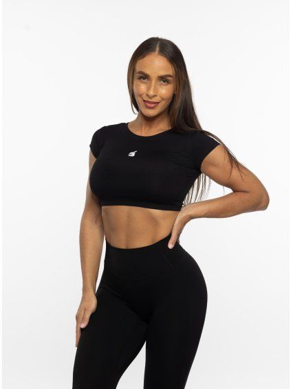 BOOTY crop - top / basic black