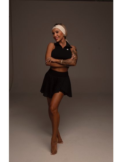 BE FREE spódnico-spodenki sportowe BLACK