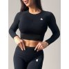 BASIC ACTIVE- BE BLACK crop-top