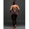 Ribbed BODY overal BROWN