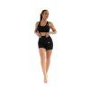 RIBBED PUSH UP SMOOTH szorty BLACK