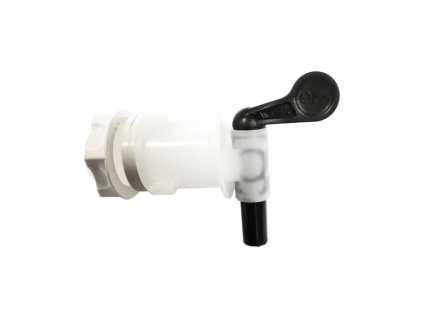 tap pvc with back nut including 2 seals white black