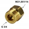 Redukce W21,8 x 1/14 - G3/4"