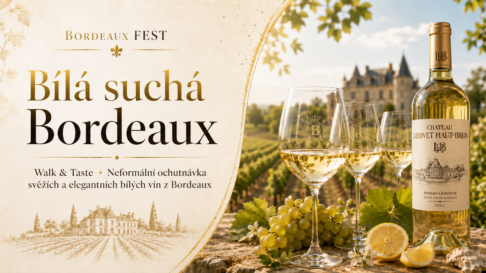 Bílá suchá Bordeaux – Walk & Taste
