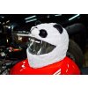panda navlek na helmu prilbu cerna bila sranda bordelhaus