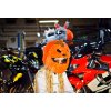 halloween tekvica plysovy navlek na helmu prilbu motorka 3