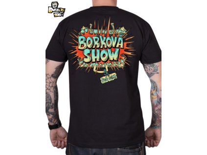 Triko BORKOVA SHOW KUFR ZÁDA + borek LOGO na prsu
