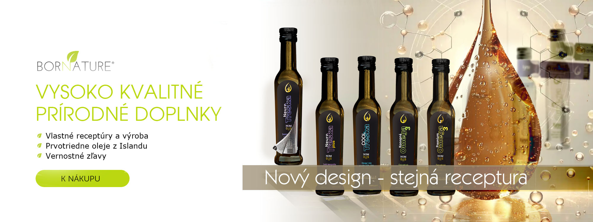 Nový design Nom oils sk