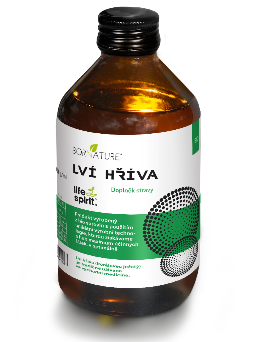 Bornature Lví hříva - Korálovec ježatý extra silný full spektrum macarát 250 ml