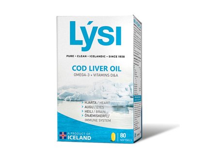 LYSI Cod liver oil 80 kapslí