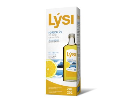 LYSI Cod liver oil lemon 240 ml 2