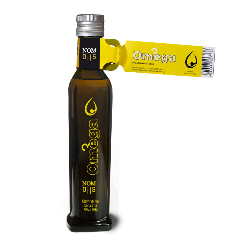 Nom oils Omega 3 - prémiový  čistý rybí olej API 240 ml