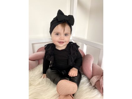 Kožené legíny čierne