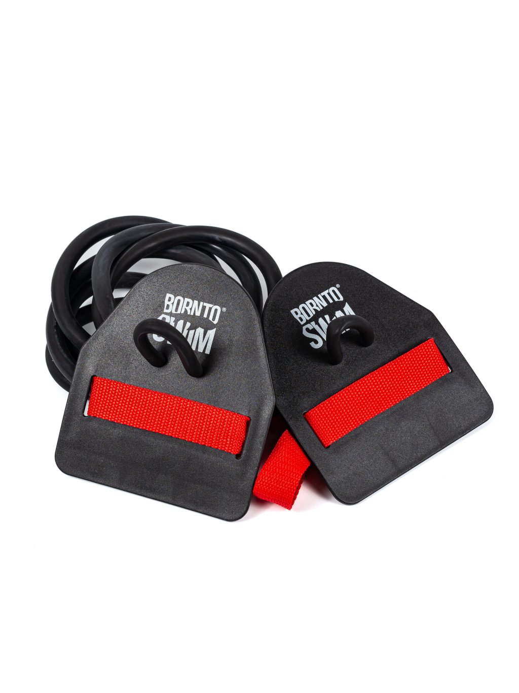 BornToSwim Fitness Resistance bands with paddles Red Born To Swim