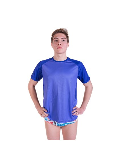 Pánské tričko BornToSwim® CoolMax - Modro/zelená