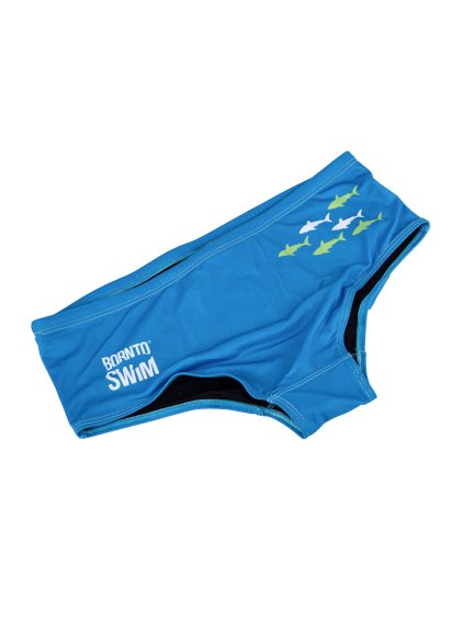 Pánské plavky BornToSwim® SHARKS Sky BLUE