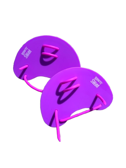 Plavecké packy BornToSwim® Finger  - Růžová