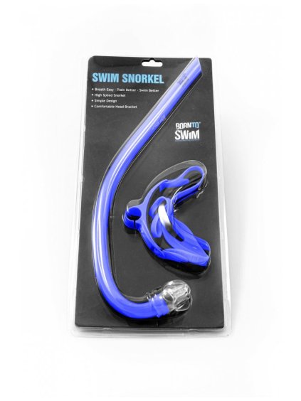 Plavecký šnorchl BornToSwim® - Modrá