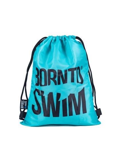 Swimbag BornToSwim® - Turquoise with black logo