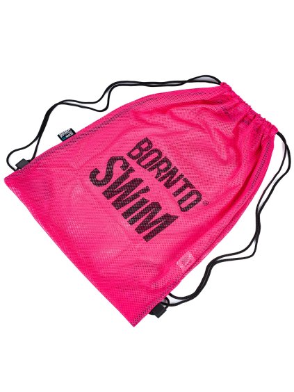 BornToSwim® MESH BAG - Rosa/Schwarz
