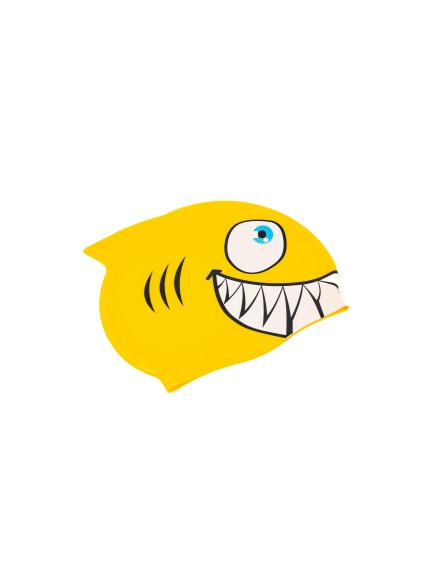 Kids swimming cap Junior SHARK BORN TO SWIM® - Yellow