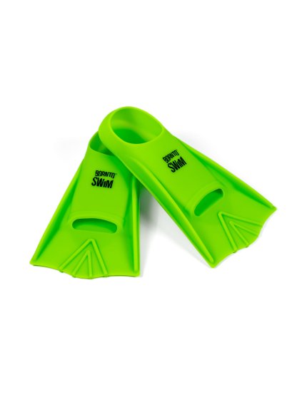 Kids silicone swim fins HAPPY - 27-29 - Green