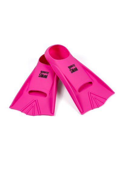 Swimming silicone fins HAPPY Junior- Pink