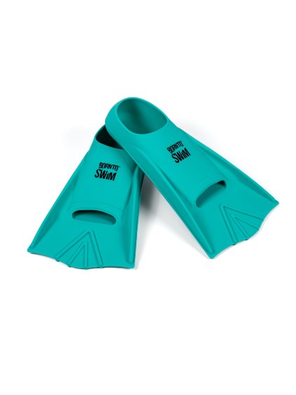Swimming silicone fins HAPPY Junior - turquoise