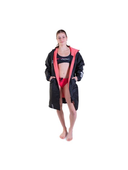 Plavecká parka GEN-X - Černo/růžová