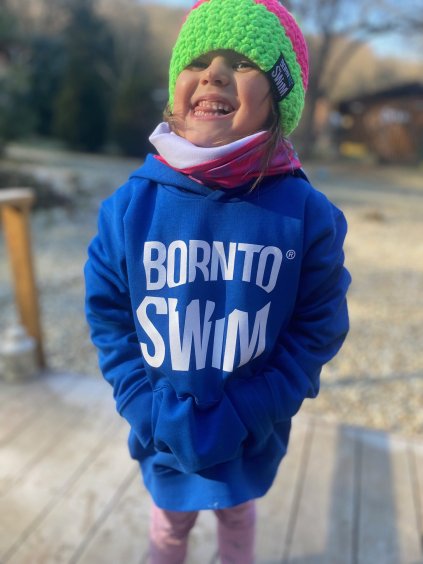 BornToSwim® HOODIE - Junior - Blue