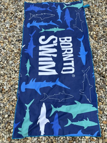 Mikrofaserhandtuch TRI Edition BornToSwim® pflaume und rosa
