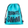Swimbag BornToSwim® - Turquoise with black logo