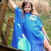 Poncho ručník s kapucí pro děti - Blue Moon Edition - Modrá a Růžová