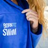 Microfiber župan BornToSwim® - Modrá
