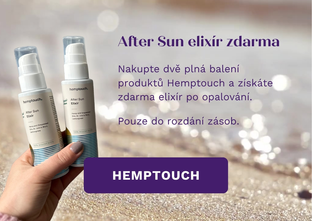 Hemptouch elixír po opalování jako dárek
